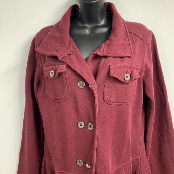 PrAna Women's Tori Double Breasted High Collar Military Style Jacket Size M - Picture 4 of 13